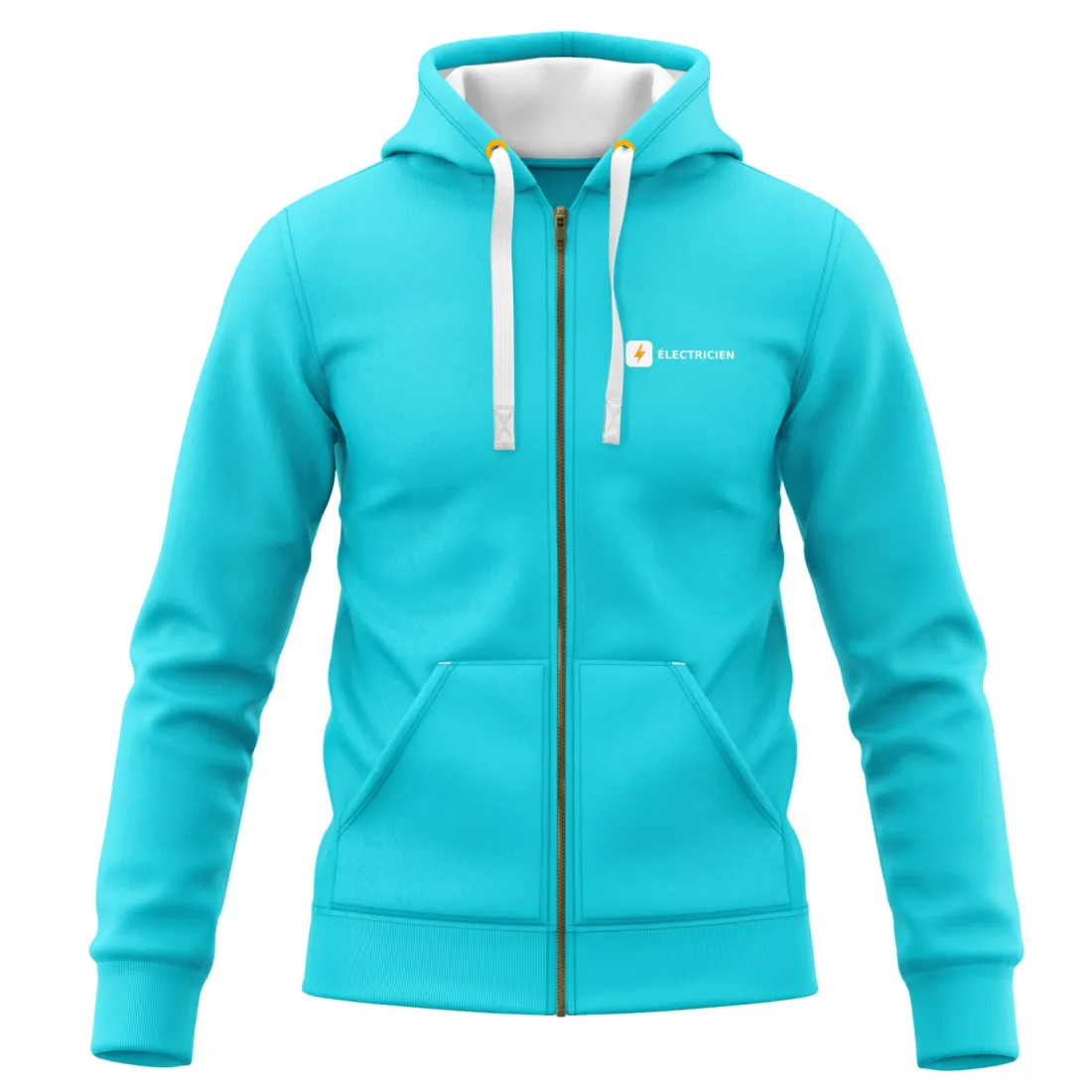 Sweat-Shirt à Capuche Zippé (Veste Gamme DELUXE)